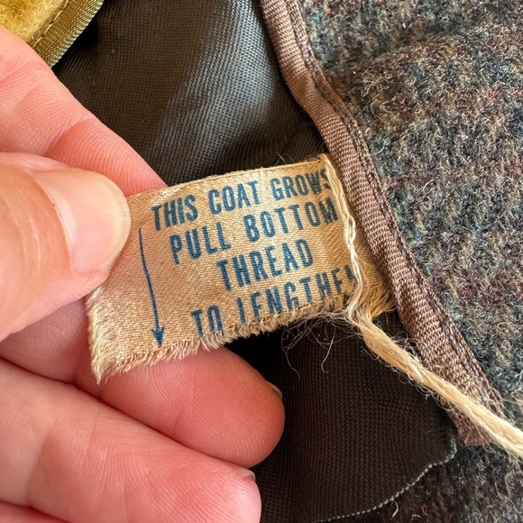 Vintage Jacobson's Wool Plaid Pea Coat Removable Liner Button Front / 4T - Picture 5 of 16